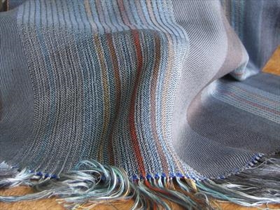 large silk & merino wool scarf or wrap