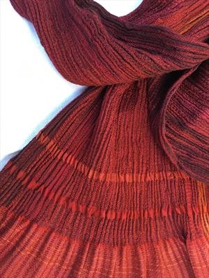 handwoven silk & wool shawl