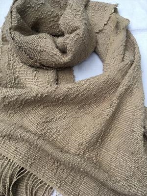 Handwoven silk large scarf