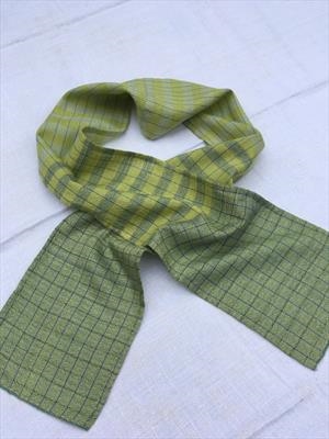 309. Handwoven silk & cashmere small scarf