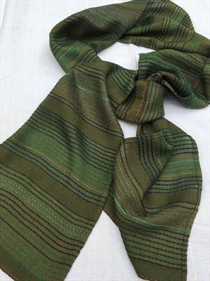 Handwoven silk  scarf