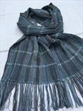 293. Handwoven silk & merino wool scarf by Bobbie Kociejowski, Textiles