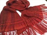 304. Handwoven silk & merino wool large scarf/shawl by Bobbie Kociejowski, Textiles