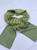 309. Handwoven silk & cashmere small scarf by Bobbie Kociejowski, Textiles
