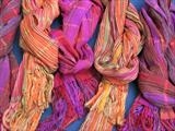 5 Handwoven silk & wool scarves by Bobbie Kociejowski, Textiles