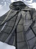 Handoven silk & merino wool scarf by Bobbie Kociejowski, Textiles