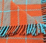 Handwoven Wool & Cashmere Throw by Bobbie Kociejowski, Textiles