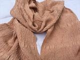 Handwoven silk scarf/shawl by Bobbie Kociejowski, Textiles