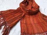 Handwoven silk & wool by Bobbie Kociejowski, Textiles