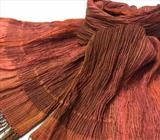 Handwoven silk & wool by Bobbie Kociejowski, Textiles