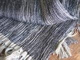 grey silk & wool scarf by Bobbie Kociejowski, Textiles, handwoven