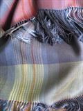 handwoven silk and merino wool shawl by Bobbie Kociejowski, Textiles