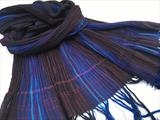 handwoven silk & merino wool large scarf/shawl by Bobbie Kociejowski, Textiles