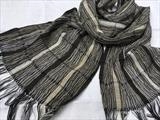 handwoven silk & wool scarf by Bobbie Kociejowski, Textiles